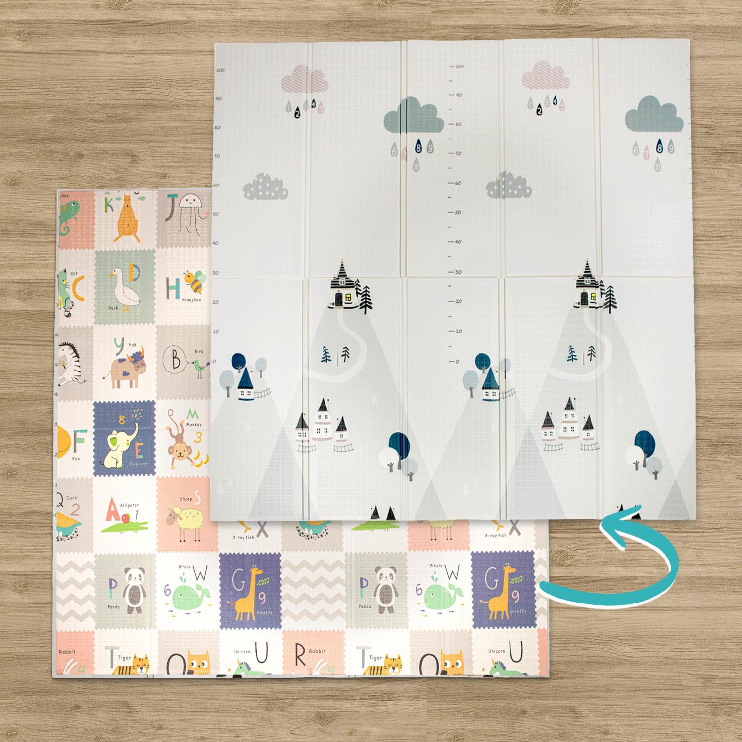 KINDERTEPPICH 180/200 cm Folding Mat 682 - Weiß, Textil (180/200cm) - Paco Home