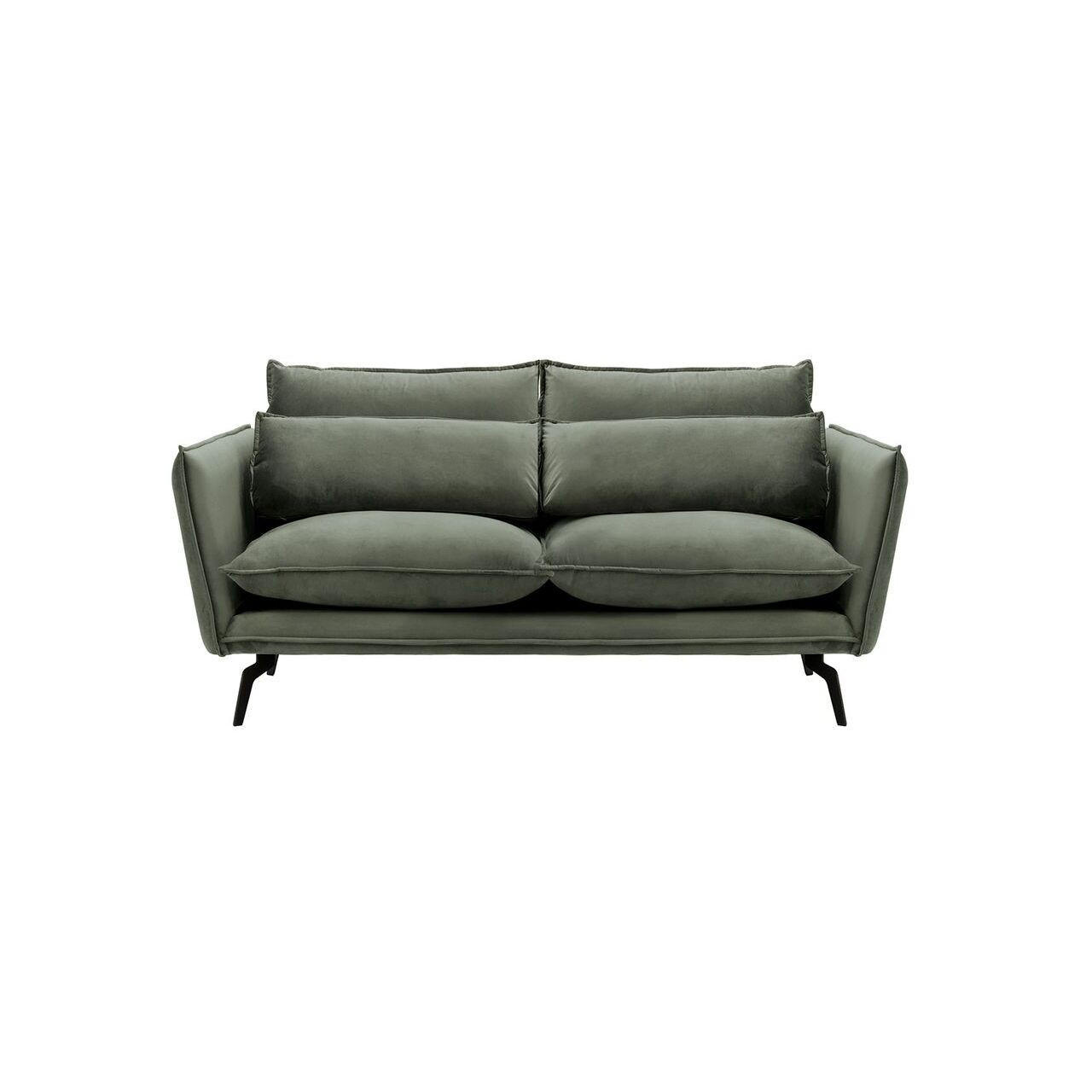 SOFA Layla 2,5-Sitzer-Velluto 19 - Dunkelgrau, Holz/Textil (197/95/98cm)