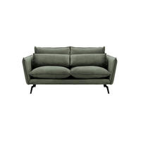 SOFA Layla 2,5-Sitzer-Velluto 19 - Dunkelgrau, Holz/Textil (197/95/98cm)