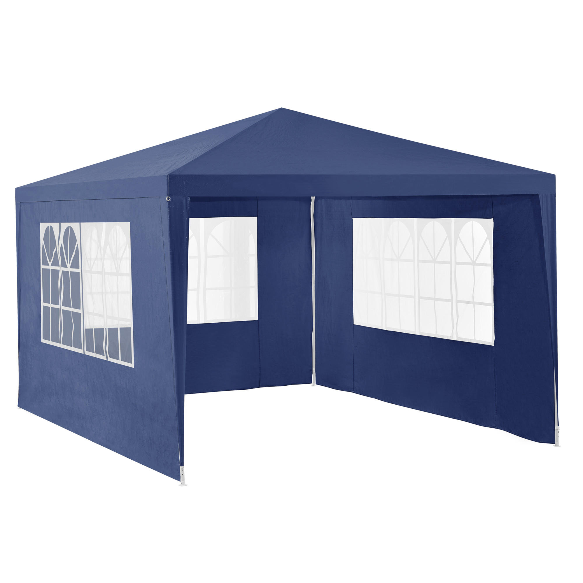 PARTYZELT Wedau - Dunkelblau, Kunststoff/Metall (400/255/300cm) - casa.pro