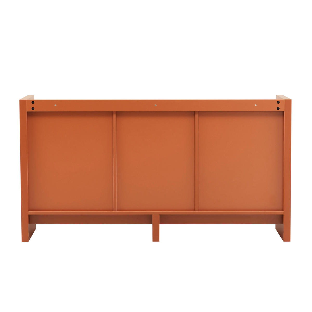 SIDEBOARD 140 cm, Ziegelrot - Rot/Orange, Holz (40/75/140cm) - Oviala