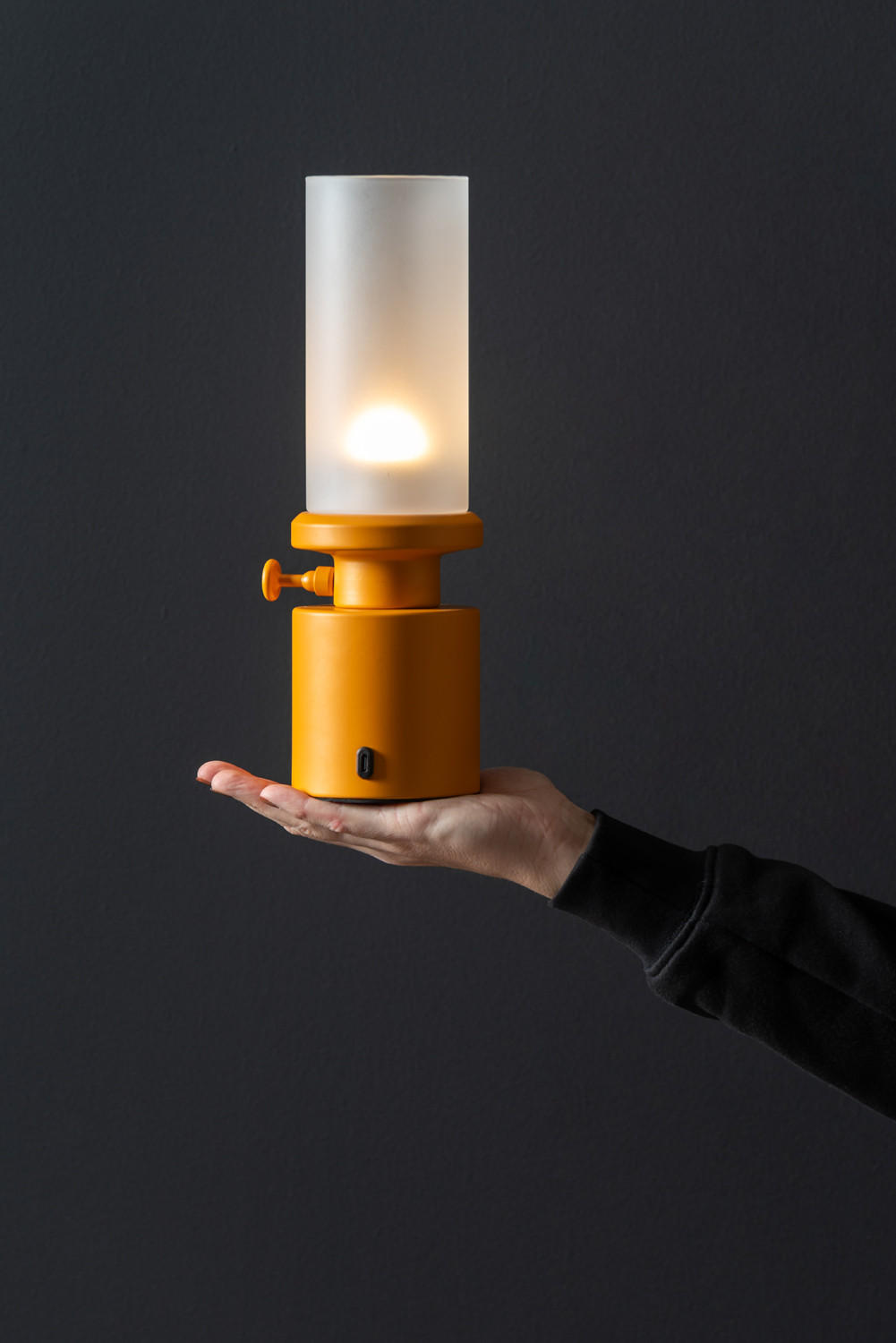 TISCHLAMPE Camp LED 7.8/7.8/29.5 cm - Gelb, Metall (7.8/7.8/29.5cm) - Leitmotiv