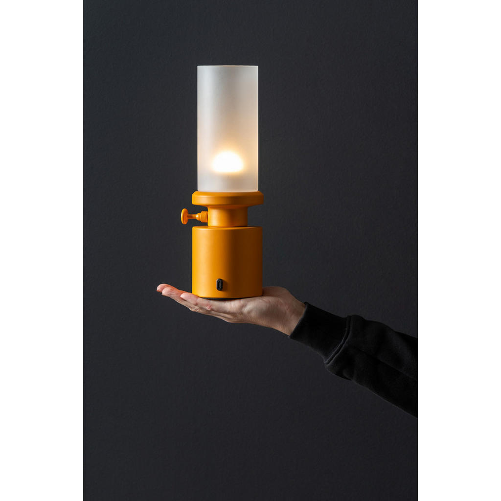 Thumbnail - Leitmotiv Tischlampe, Gelb, Metall, Rund, 7.8x29.5x7.8 cm, CE, Lampen & Leuchten, Innenbeleuchtung, Tischlampen, Tischla...