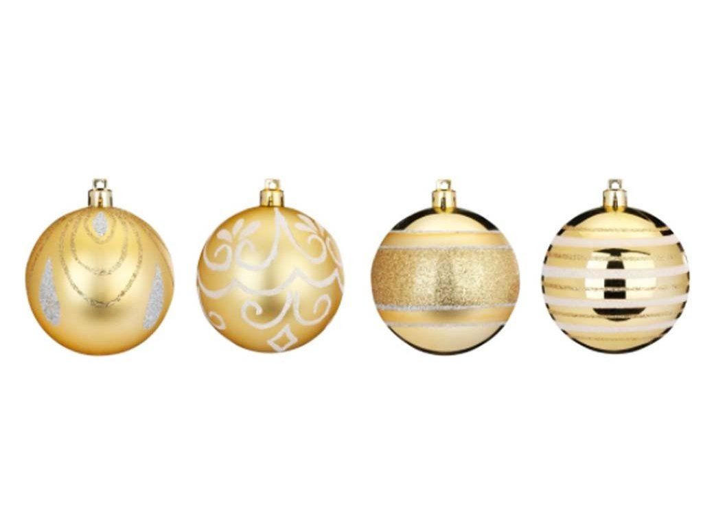 Laalu Weihnachtsornamente Gold 8x8x8 cm