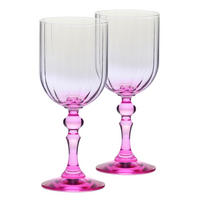 WEINGLÄSER, 2er-Set, 300 ml - Pink, Glas (0.3L) - Krosno Glass