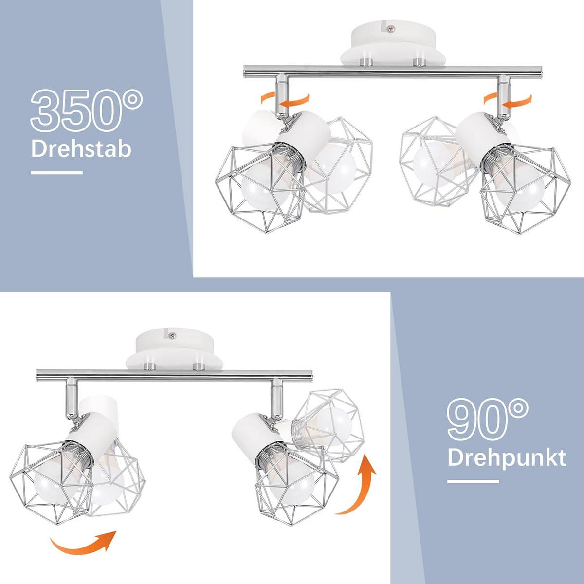 STRAHLER Gerechtigkeit 2-flammig 28/20/9.5cm - Weiß, Metall (28/20/9.5cm) - ZMH