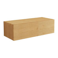 WASCHBECKENUNTERSCHRANK - 95cm x 40cm - Mindiholz - naturfarben hell - TIDORE - Naturfarben, Holz (95/27/40cm) - Vente-Unique