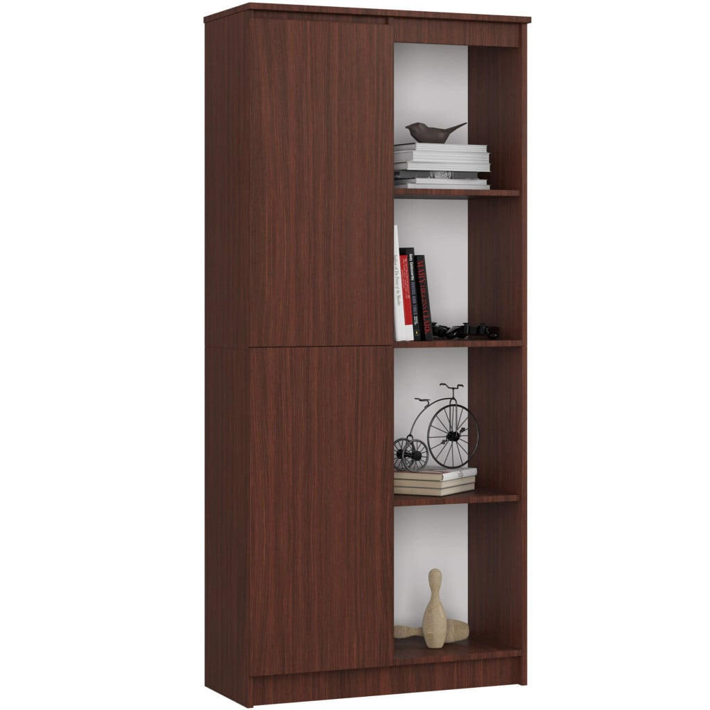 STANDREGAL Dunkelbraun 180/80/35 - Dunkelbraun, Holzwerkstoff (80/180/35cm) - RAUMHIRSCH FURNITURE