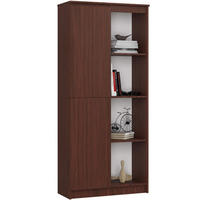 STANDREGAL Dunkelbraun 180/80/35 - Dunkelbraun, Holzwerkstoff (80/180/35cm) - RAUMHIRSCH FURNITURE