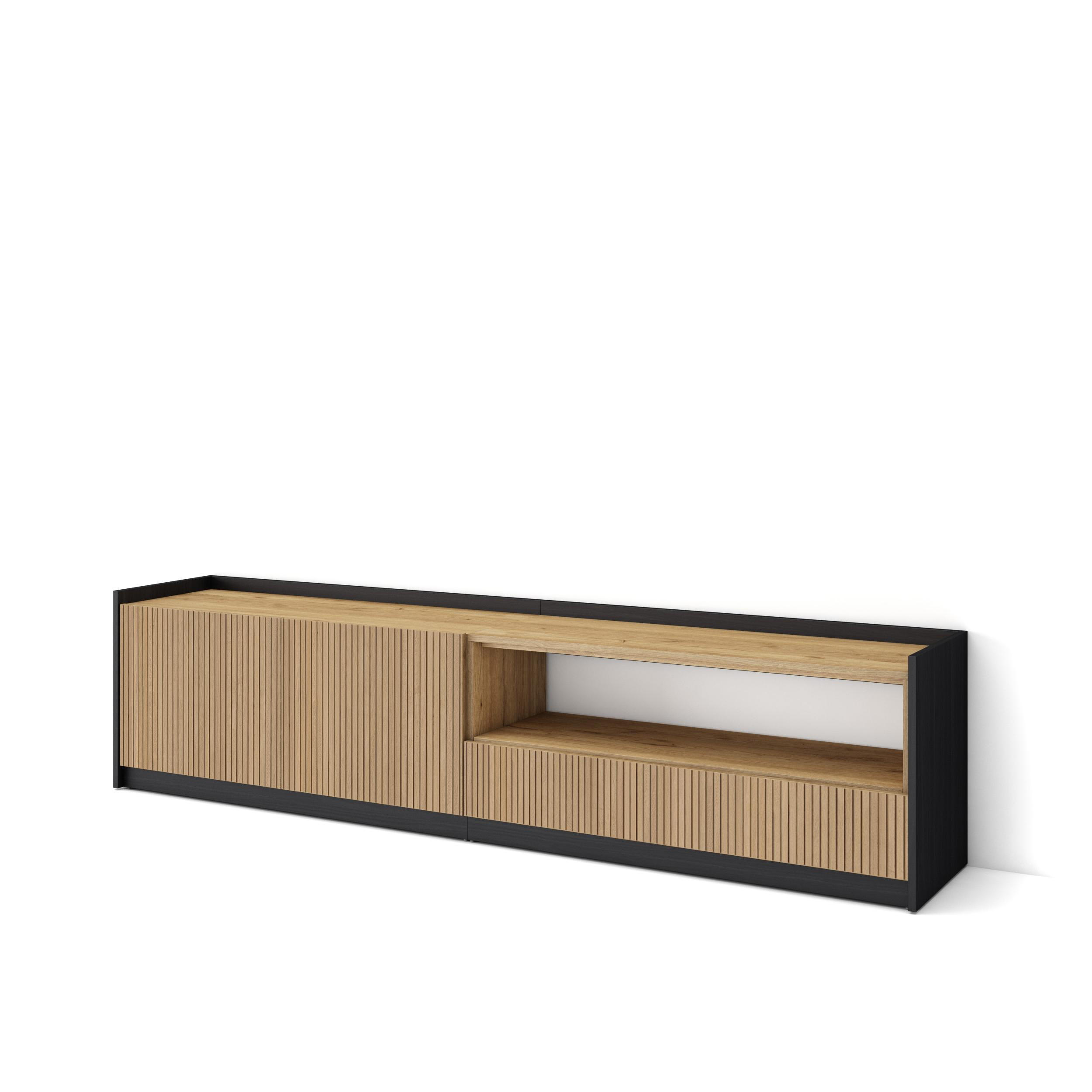 Skraut Home Lowboard, Eiche 207x50x37 cm