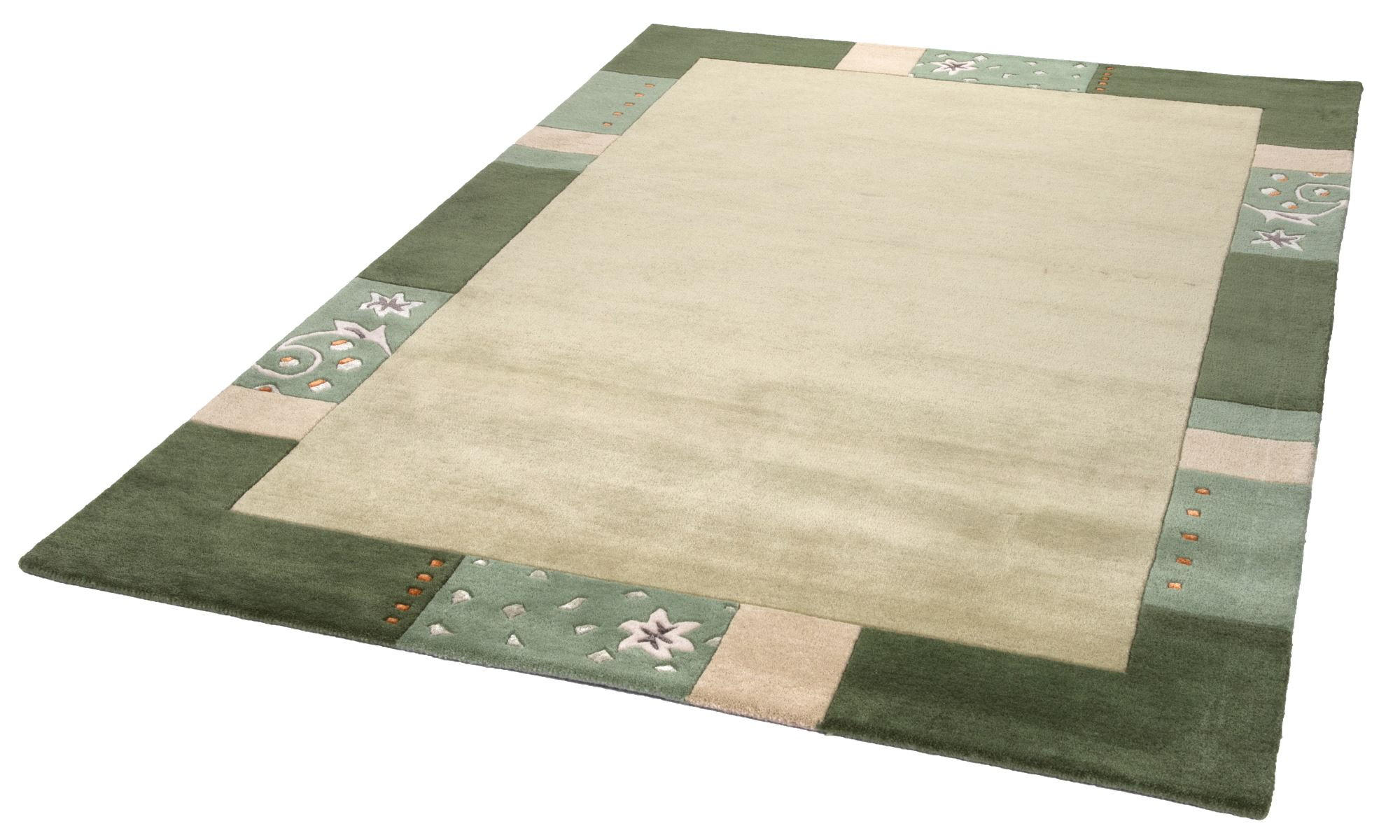 HANDTUFTTEPPICH Royal Ganges 190x290 cm - Grün, Textil (190/290cm) - THEKO