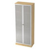 AKTENSCHRANK - 5 Ordnerhöhen 42/80/200,4 cm in Ahornfarben/Milchglaß - Ahornfarben, Holzwerkstoff (80/200.4/42cm) - bümö