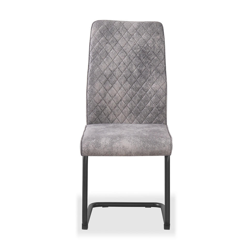 Thumbnail - B&D Home Schwingstuhl, Grau, Textil, 44x98x58 cm, Oeko-Tex® Standard 100, Esszimmer, Stühle, Esszimmerstühle, Schwingstü...