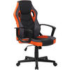 BÜROSTUHL Glan, Kunstleder Schwarz/Orange - Orange, Kunststoff/Textil (64/119/60cm) - TPFLiving