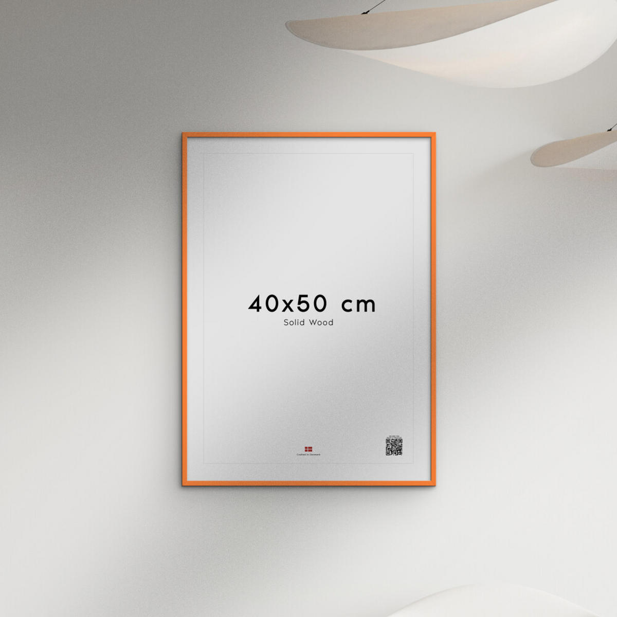 RAHMEN Orangenfarbenes Holz Acryl - Orange, Holz/Papier (40/50/2cm) - Poster&Frame