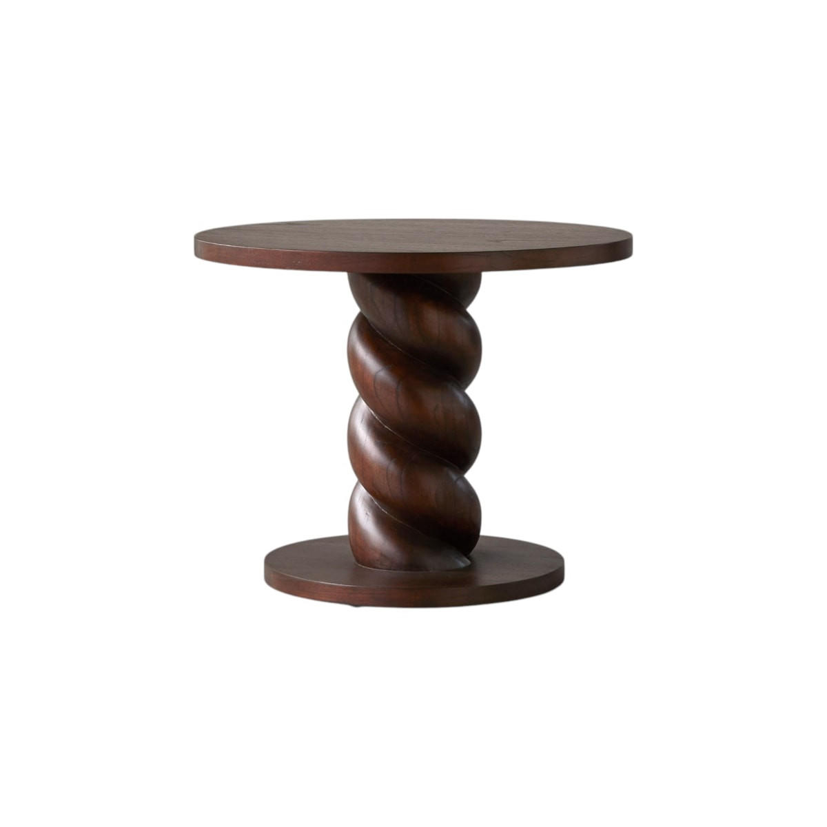 BEISTELLTISCH Liza Braun aus Dunkles Mindiholz - Braun, Holz (55/55/45cm) - Tikamoon