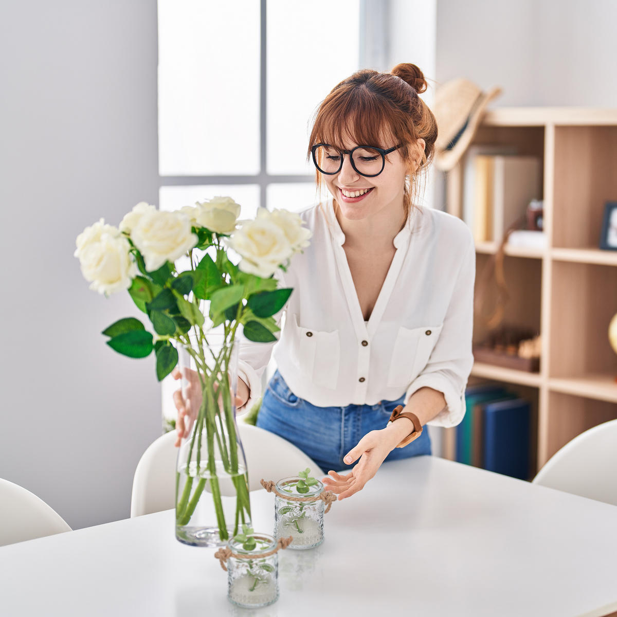 12XWINDLICHT - Transparent, Glas/Textil (6/7/6cm) - Relaxdays