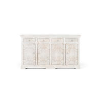 SIDEBOARD aus gealtertem weißem Mangoholz - Perlmutt, Holz (40/100/180cm) - Giner y Colomer