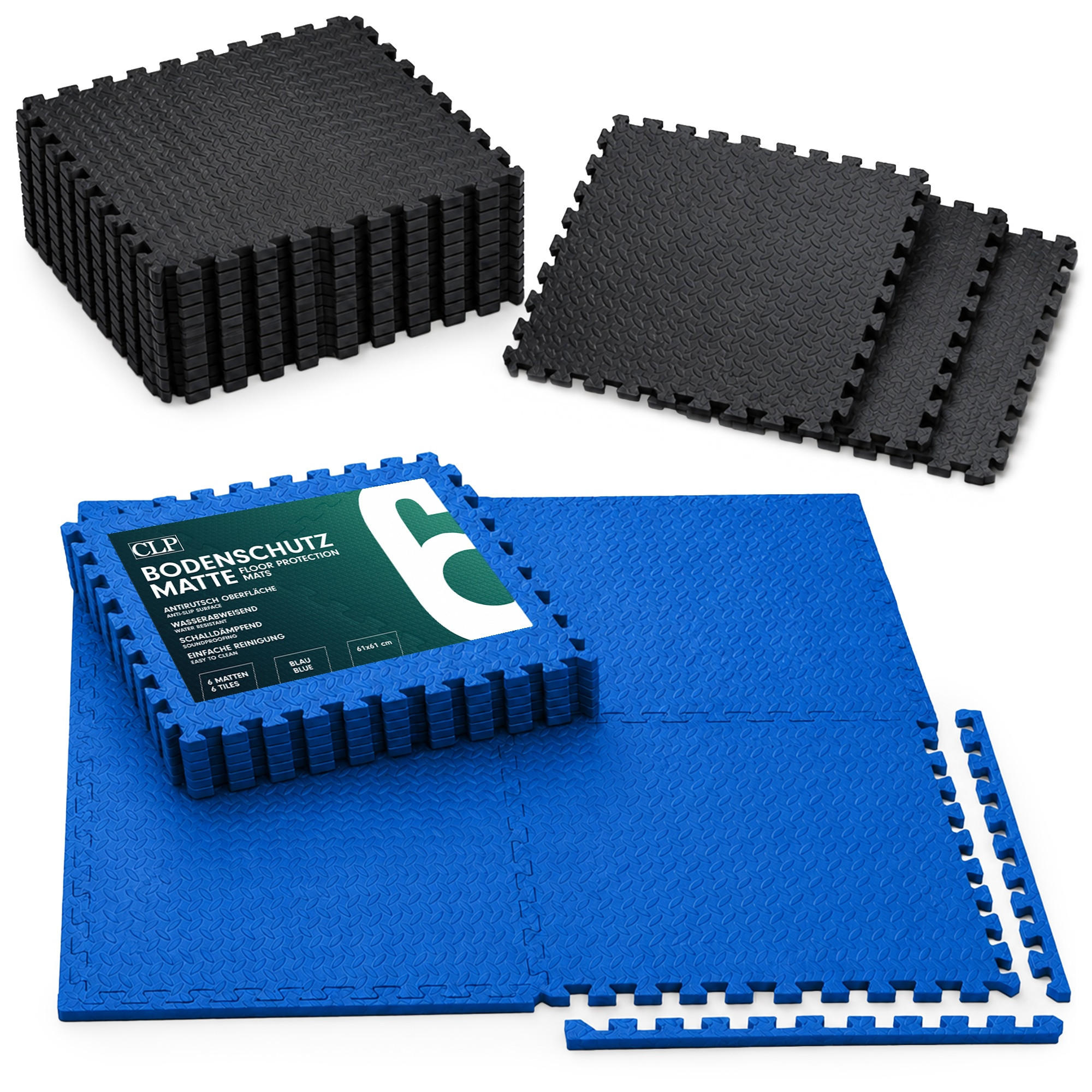 CLP Bodenschutzmatte Blau 61x61 cm