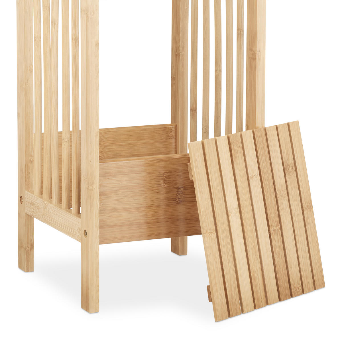 SCHIRMSTÄNDER - Hellbraun, Holz (25/64/26.5cm) - Relaxdays