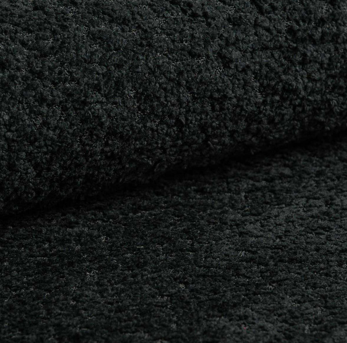 POLSTERBETT LOMBA 120x200 cm mit Bettkasten und Metall-Lattenrost – Bouclé Stoff Coral Schwarz - Schwarz, Textil (120/200cm) - Luxkor24