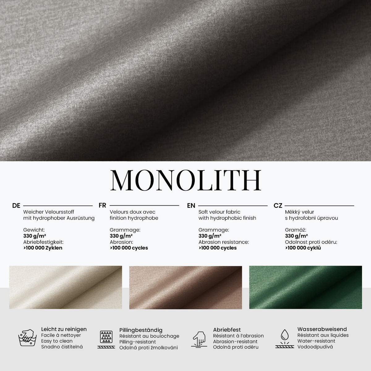 BOXBETT FAST 160/200 Dunkelgrau Velvet - H3 - Dunkelgrau, Holz/Textil (160/200cm) - MKS