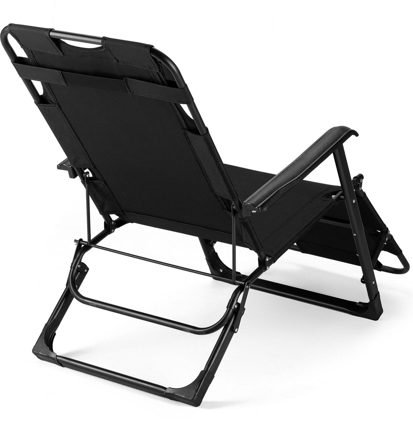 Thumbnail - Luverno Garten-Relaxsessel, Schwarz, Metall, 1-Sitzer, U-Form, 52x76x180 cm, Gartenmöbel, Gartenstühle, Gartenstühle