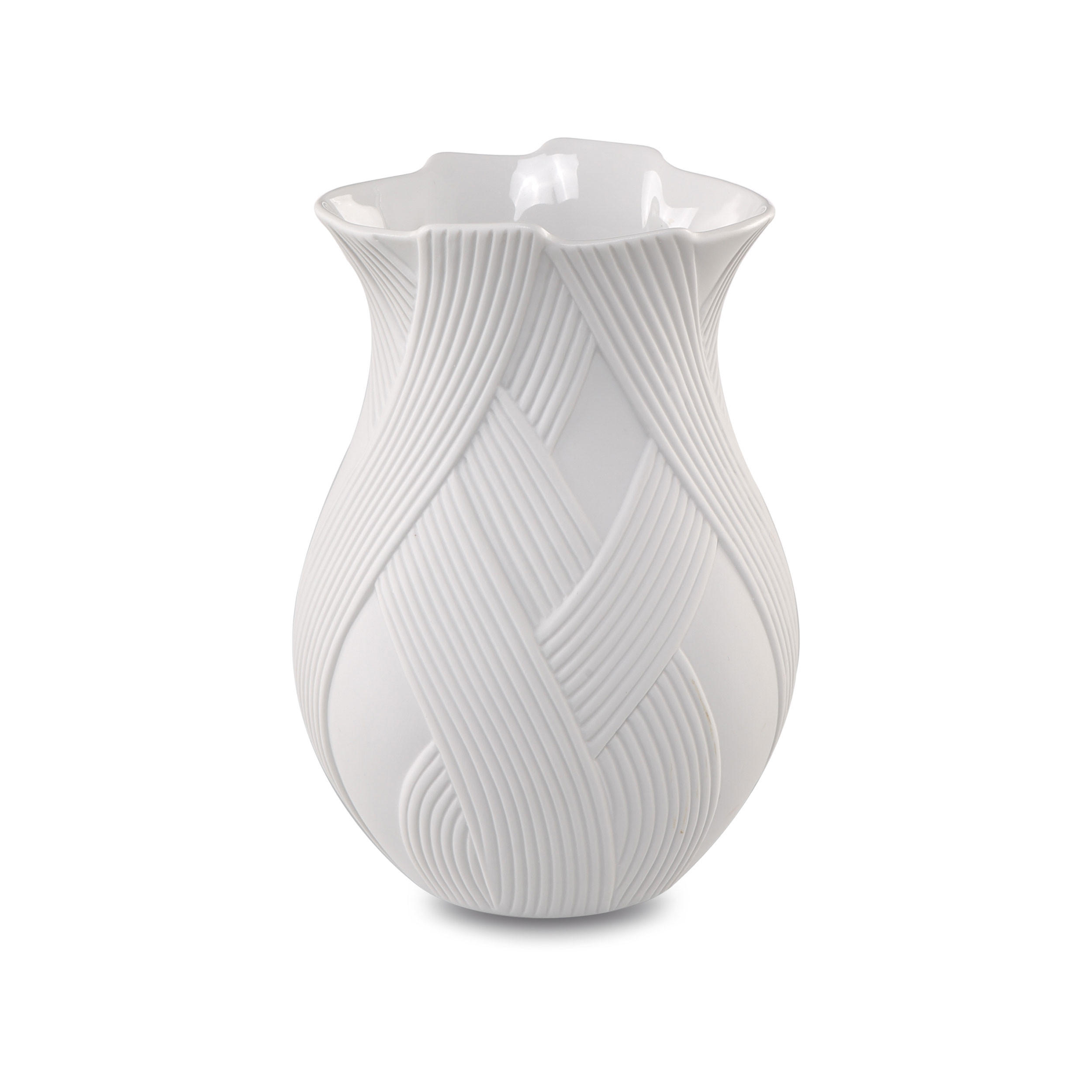 VASE Hacienda, glasiert, Biskuit Weiß, 15.5 cm - Weiß, Keramik (15.5cm) - Goebel