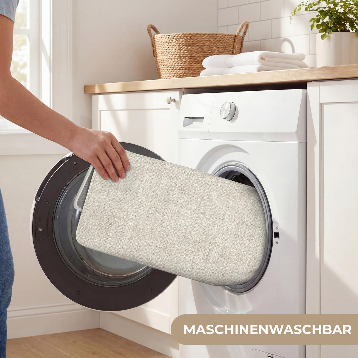 WC PŘEDLOŽKA Povlečení - Textura - Béžová 50x80 cm - béžová, textil/plast (50/1cm) - OnlyWow