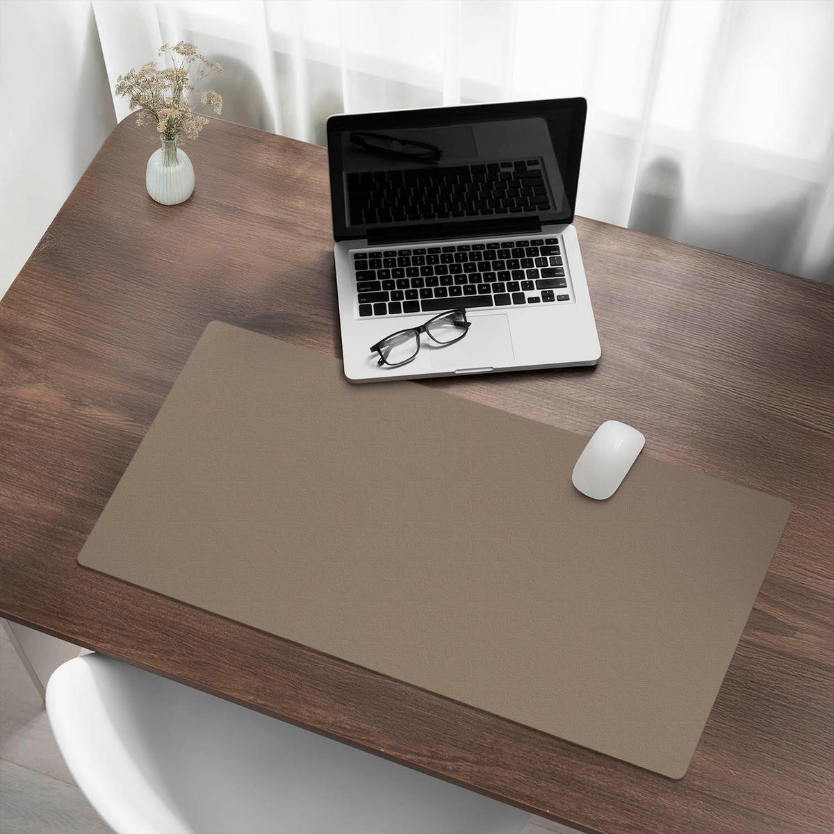 SCHREIBTISCHUNTERLAGE 90x45 cm Braun - Walnussfarben, Kunststoff (1.6/90/45cm) - Wallfluent