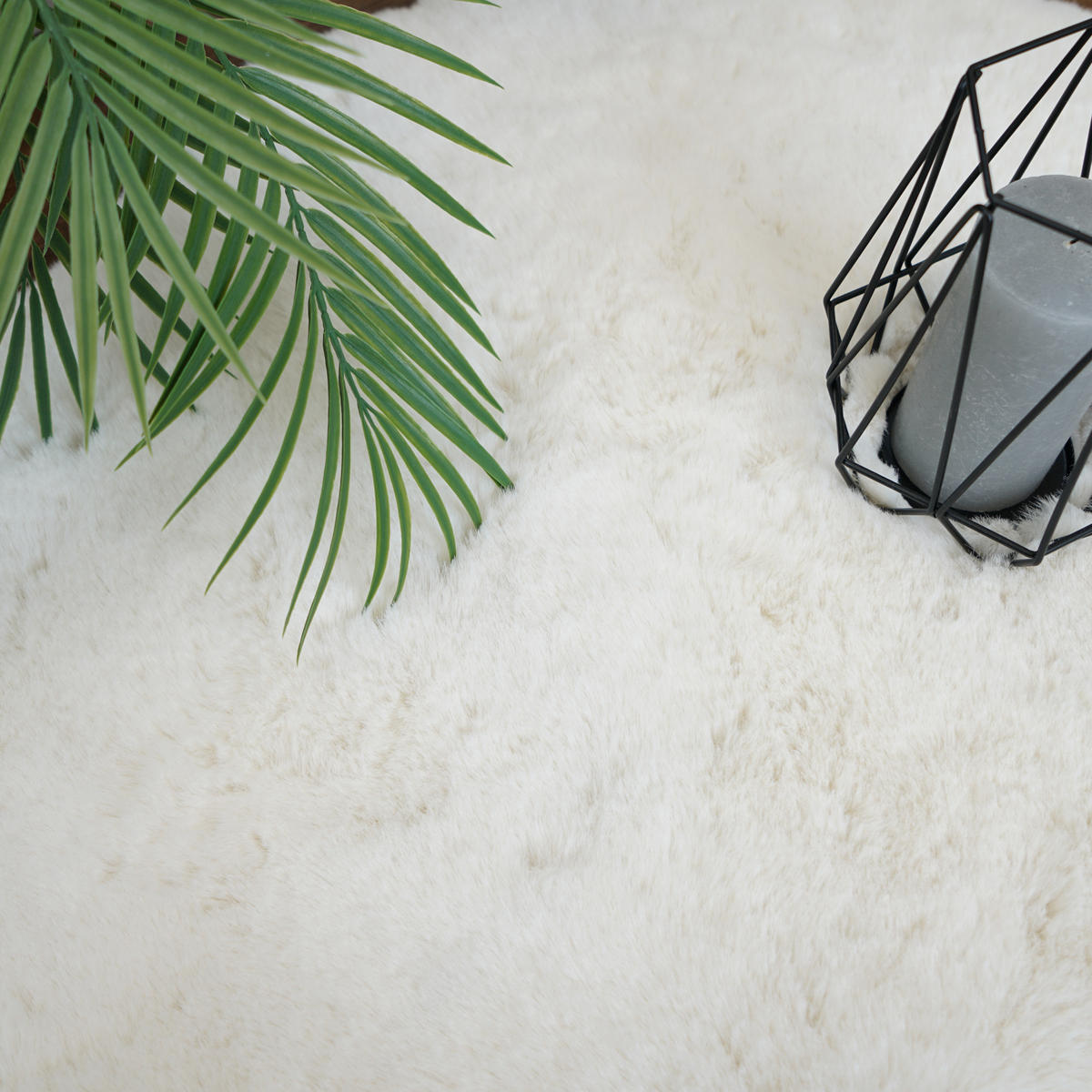 KUNSTFELLTEPPICH SHEEPSKIN 60/90 cm Ivory - Creme, Fell (60/90cm) - Consilio Concept