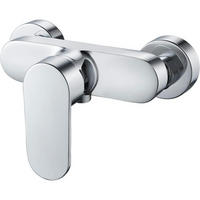 DUSCHARMATUR Einhebelmischer Aufputz Wandmontage Chrom - Silberfarben, Metall (15/8/22cm)