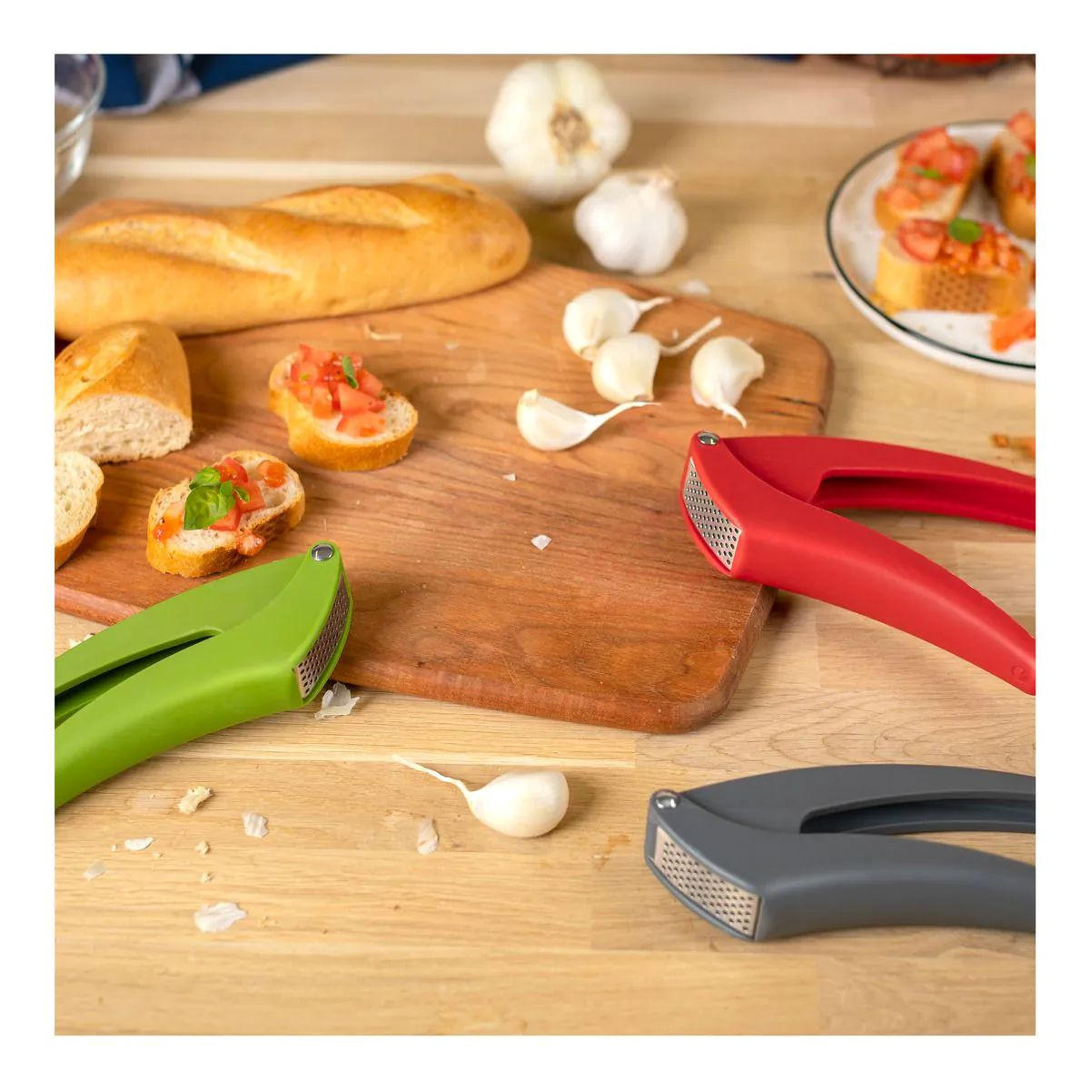 KNOBLAUCHPRESSE Easy Clean grau - Grau, Metall (16.8cm) - Kuhn Rikon