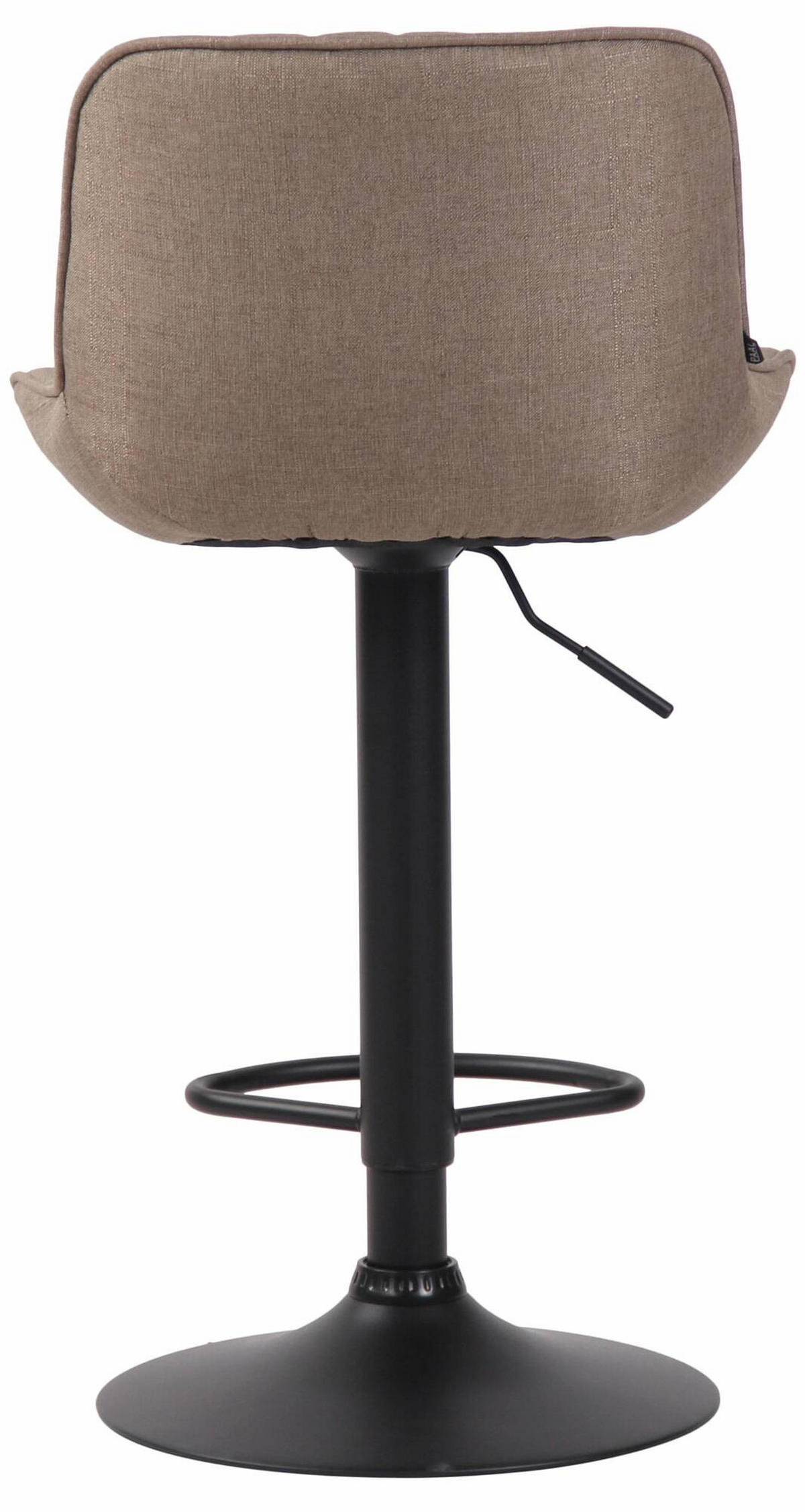 BARHOCKER 2er Set Stoff taupe - Taupe/Schwarz, Textil/Metall (50/86/50cm) - CLP