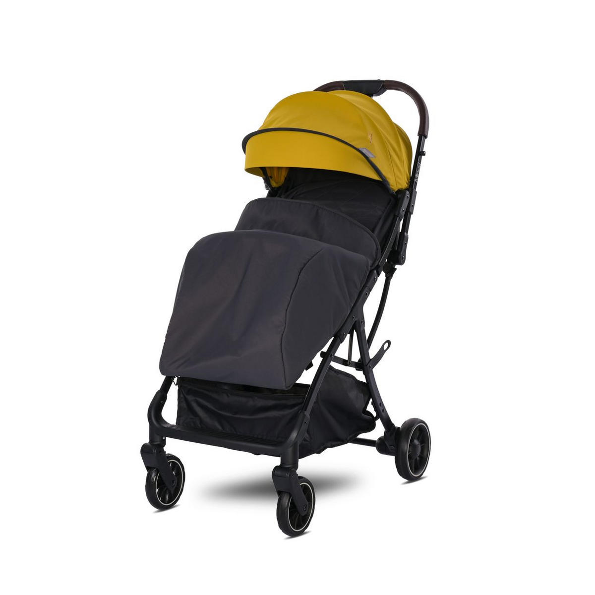 BUGGY Minori faltbar gelb PU-Räder Getränkehalter Fußabdeckung - Gelb, Metall (75/50/102cm) - Lorelli
