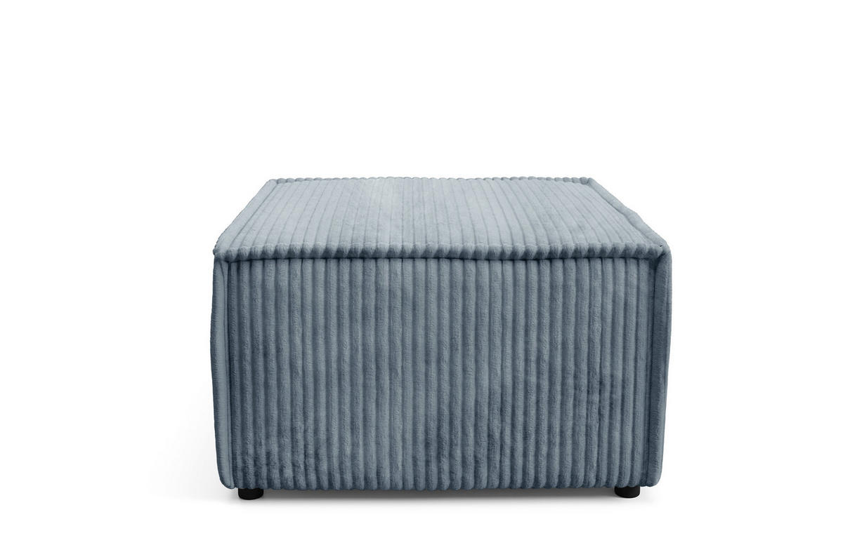 POLSTERHOCKER TESSO Modern Sitzhocker, Fußhocker Grau - Grau, Holzwerkstoff/Kunststoff (76/41/76cm) - MASSENO