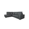 ECKSOFA Nevio Xl In Scala - Dunkelgrau, Holzwerkstoff/Textil (312/226cm) - Fun Möbel