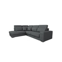 ECKSOFA Nevio Xl In Scala - Dunkelgrau, Holzwerkstoff/Textil (312/226cm) - Fun Möbel