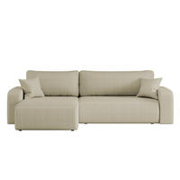 SCHLAFSOFA MILANO XL Und Bettkasten Stoff Quelle Beige Links - Beige, Holz (145/82/274cm) - Kaiser Möbel