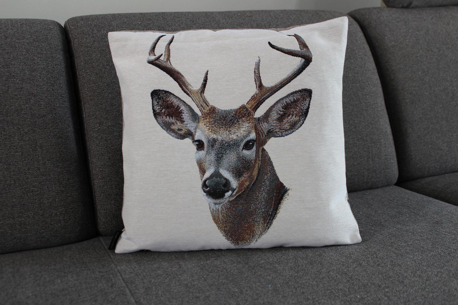 KISSENHÜLLE BERGWELTEN - Braun, Textil (45/45cm) - Yve! decoration