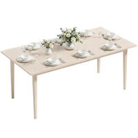 ESSTISCH Creme 180.0/90.0/76.0 - Creme, Holzwerkstoff (180/90/76cm)