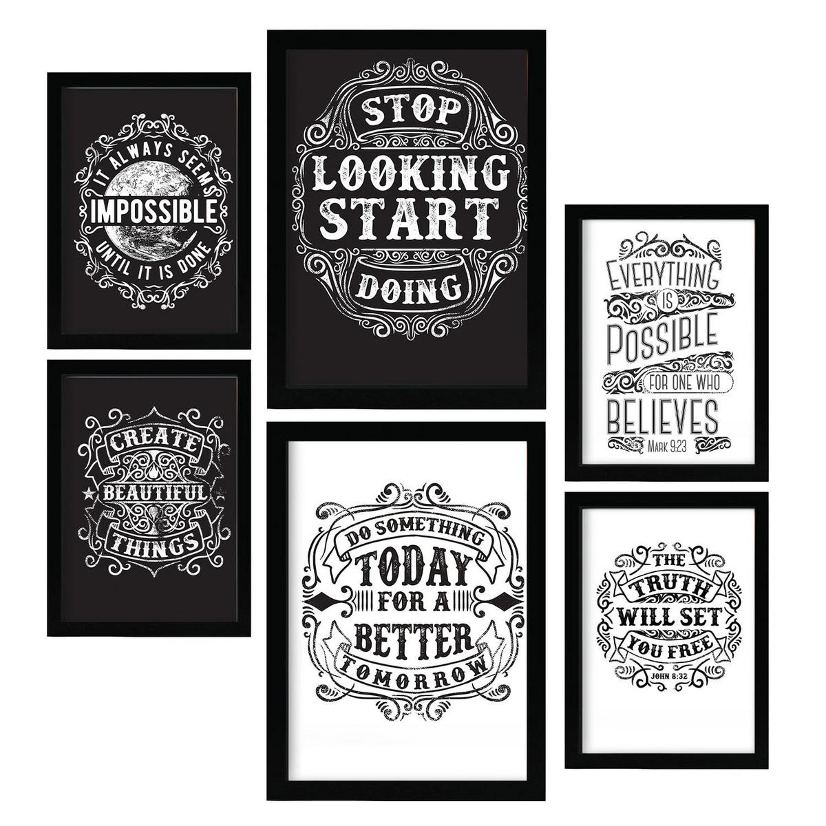 POSTER Montevideo Nordischer Stil A3 Rahmenlos - Klar, Papier (29.7/5cm) - Nacnic