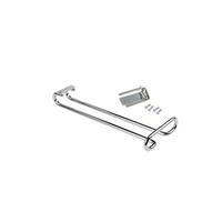 GLASHALTER, 1-zeilig, Länge 280mm, Stahl, verchromt - Chromfarben, Metall (11.5/5/30cm) - EMUCA