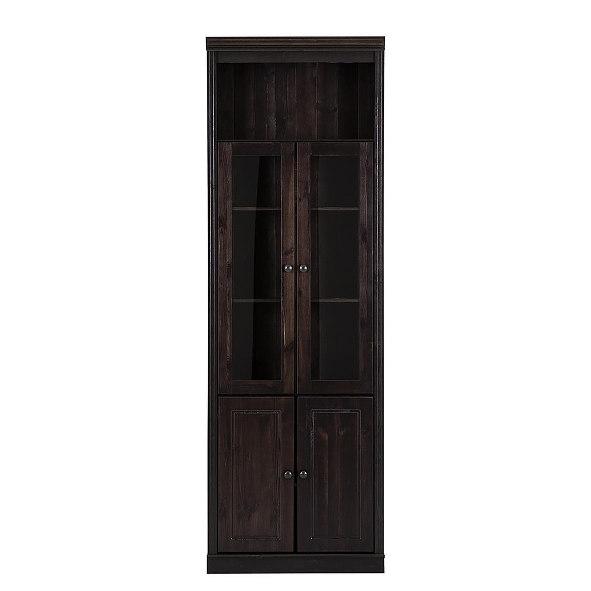 STANDVITRINE - Kiefer massiv - Kieferfarben, Holz (74/223/37cm) - home24