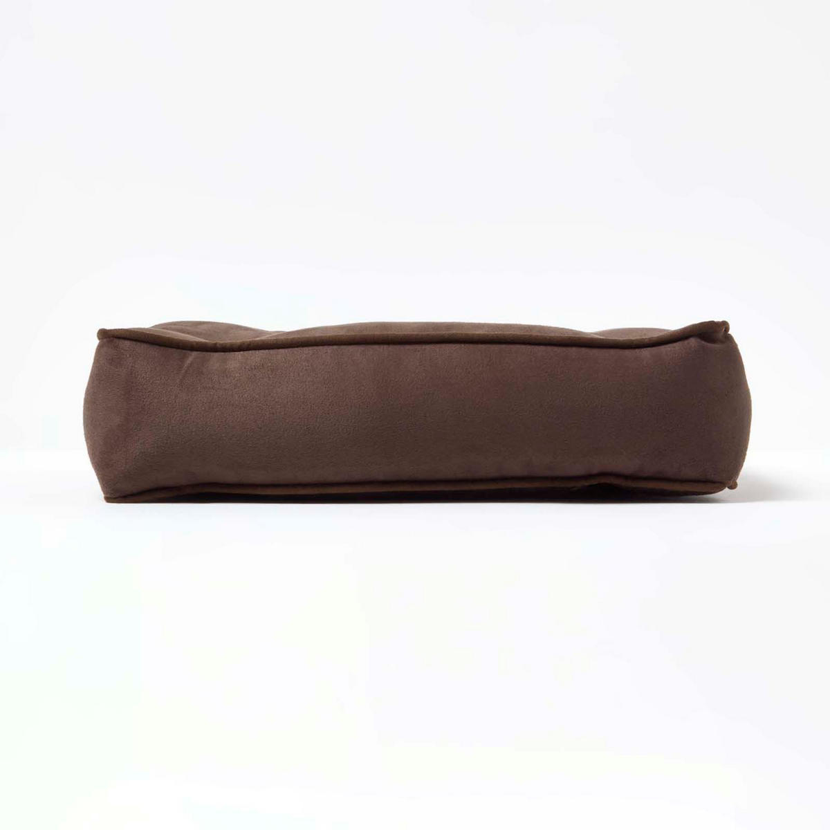 STUHLKISSEN 40/40/10 cm, braun mit Aussparung – Velours Entlastungskissen - Braun, Textil (40/40/10cm) - Homescapes