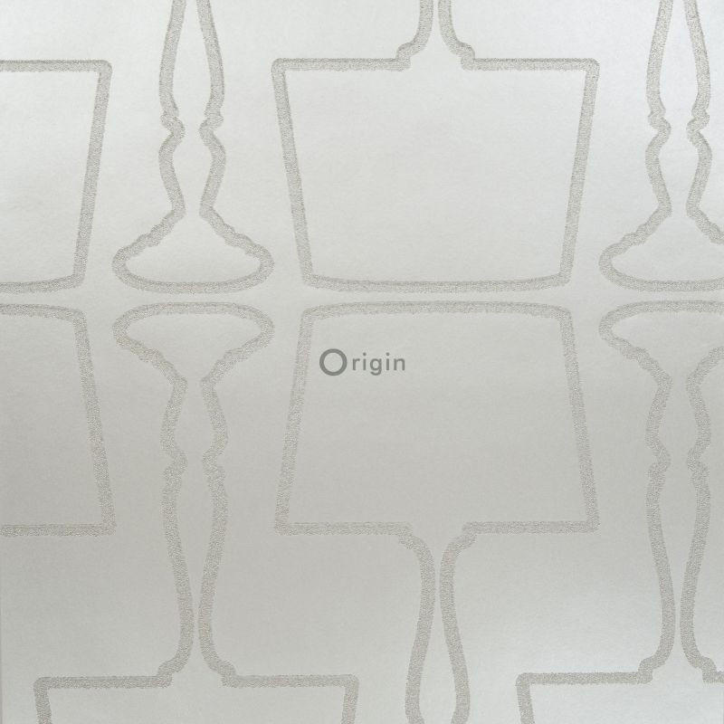 TAPETE Lampen 52 cm x 10.05 m - Grau, Papier (52/1000cm) - Origin Wallcoverings