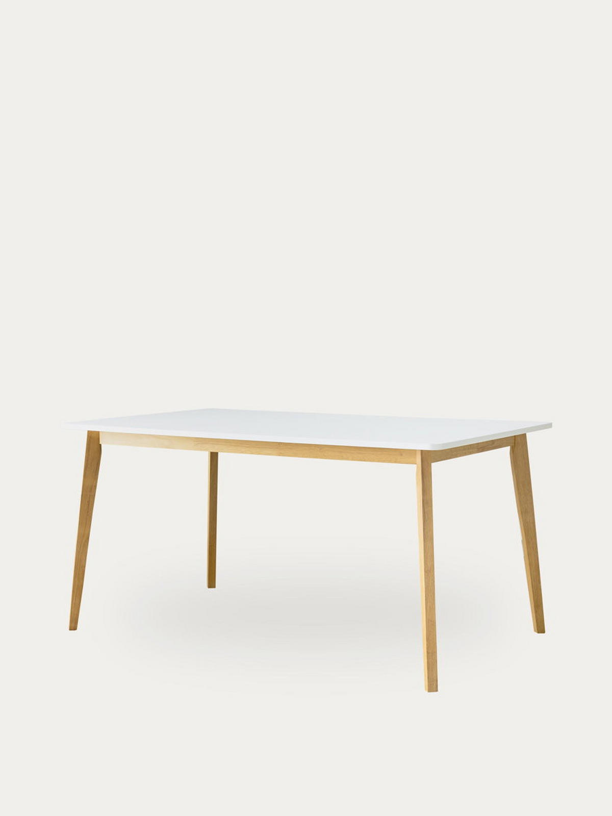ESSTISCH Basic Natur - Weiß 90 x 150 - Braun, Holzwerkstoff (150/90/75cm) - Kenay Home