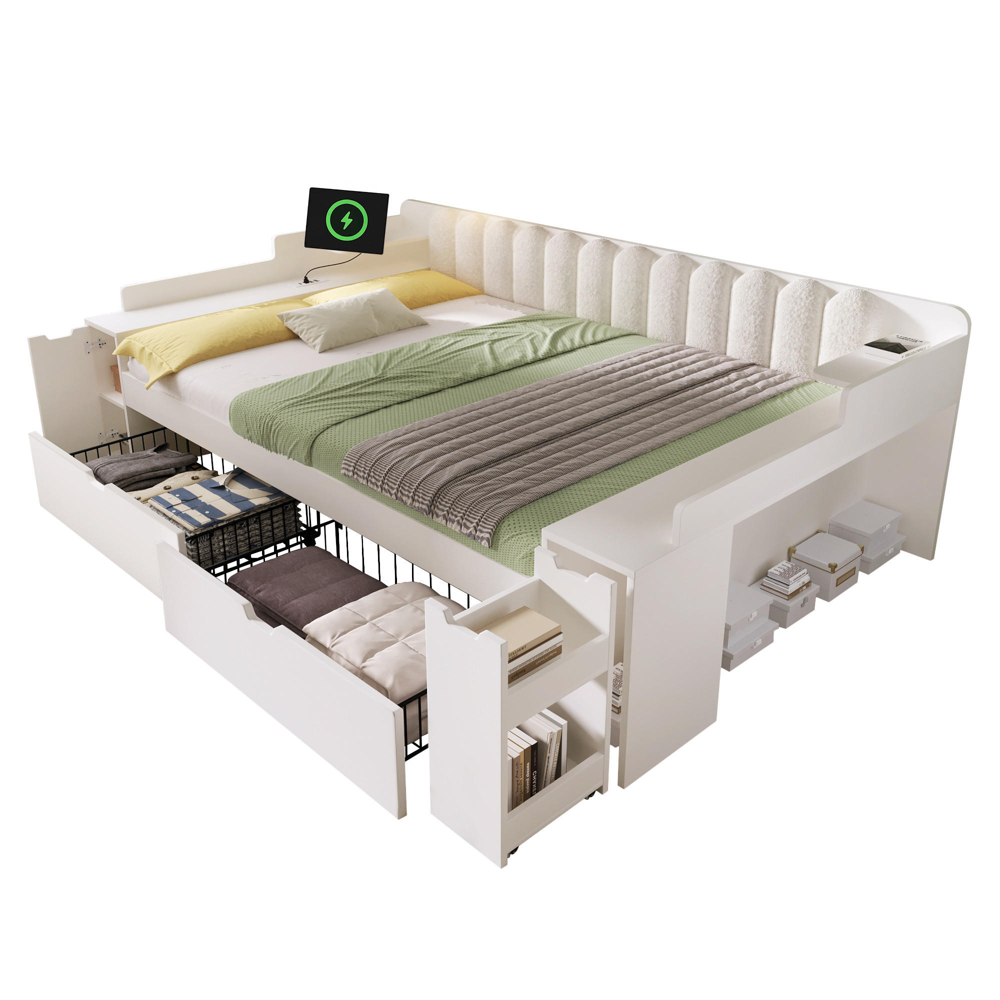 XXXLutz Sofabett Weiß