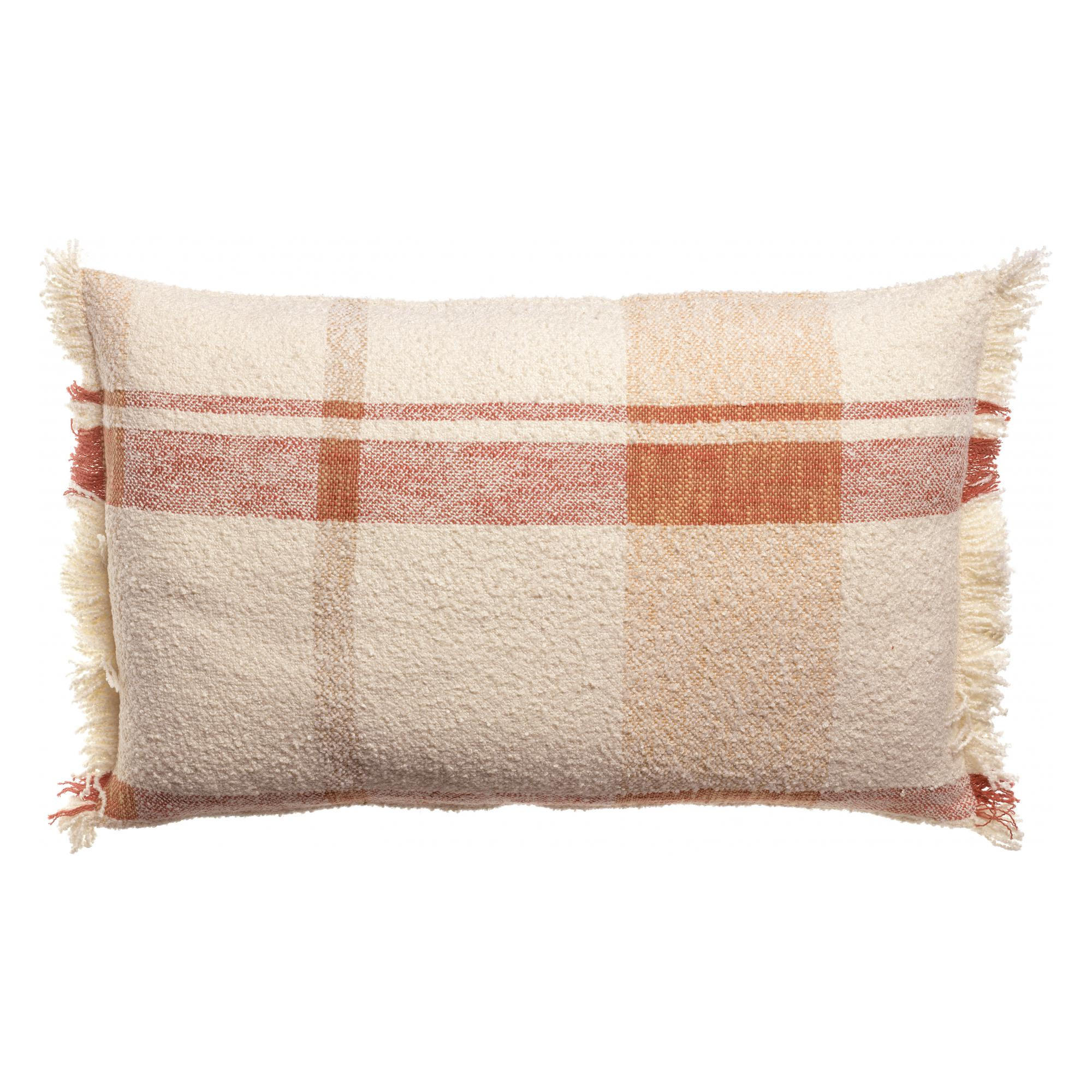 JACQUARD-KISSEN Jane multico siena 40 x 65 cm - Beige/Orange, Textil (40/65cm) - Vivaraise