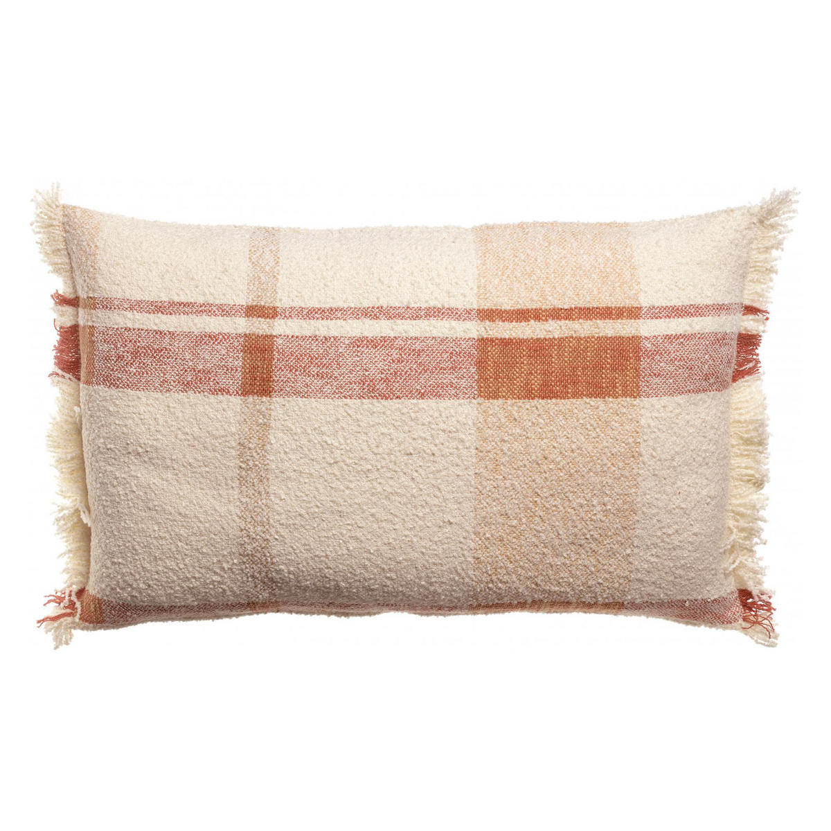 JACQUARD-KISSEN Jane multico siena 40 x 65 cm - Beige/Orange, Textil (40/65cm) - Vivaraise